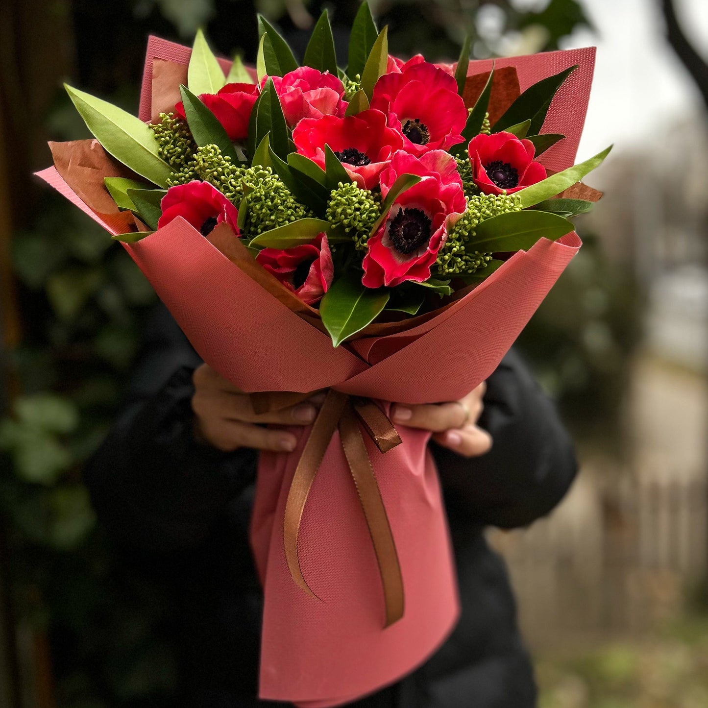 Floraria Desiree buchet _flori Buchet Spectacol cu Anemone